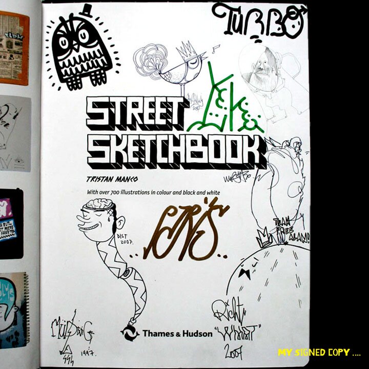 image of signed Street Sketchbook